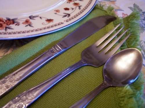 dinner fork knife spoon